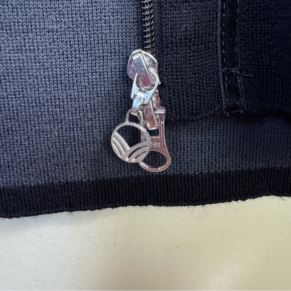 Dale Of Norway Merino Wool Jacket Black Gray Full Zip Sweater Cardigan - Picture 6 of 16